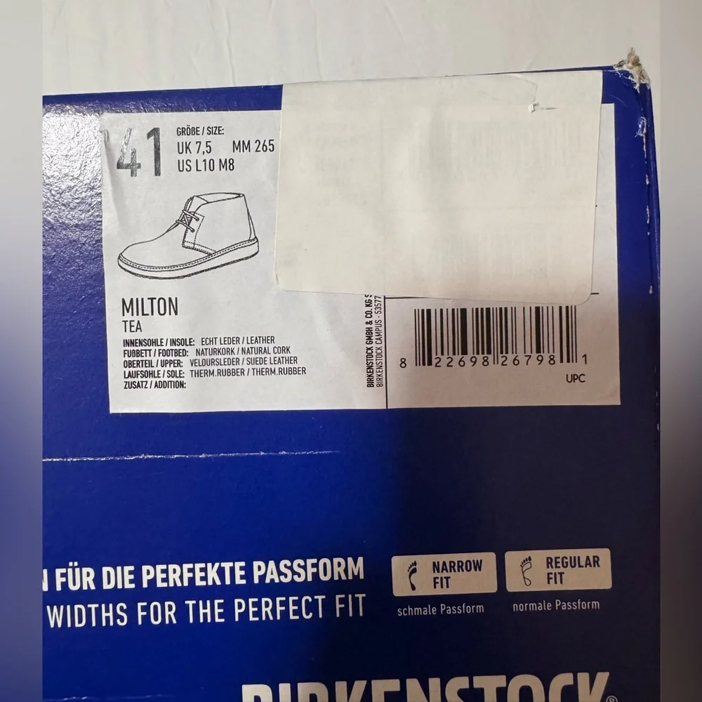 Birkenstock (NWT) Unisex, Milton Suede Chukka Boot, Men’s Size 8, Women’s 10 - Picture 14 of 14